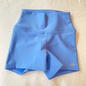 Alo High Rise Airlift Shorts -Cloud Blue BRAND NEW